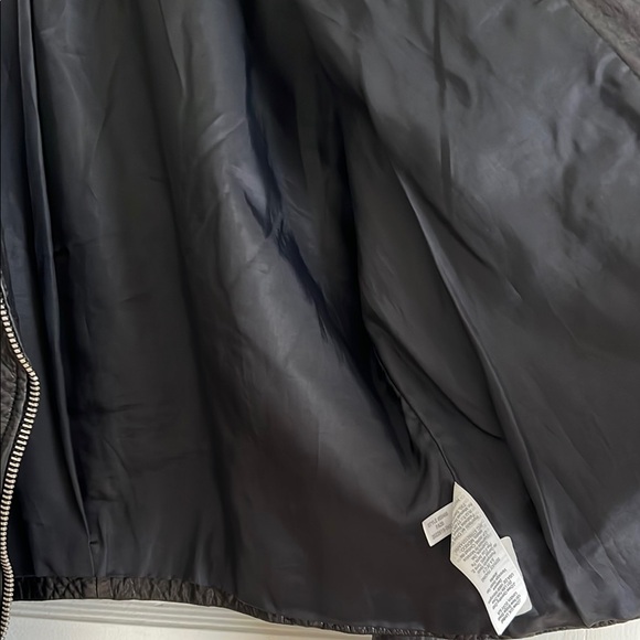 Madewell Black Leather Jacket with Silver Zippers - Picture 10 of 16